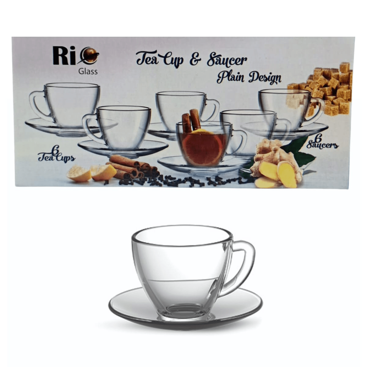 Jogo Xícaras com Pires e Colheres para Café Chá Inox 18 pcs